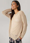 Aniston Selected Lochmuster-Strickpullover – Leichtes Design in Netzoptik