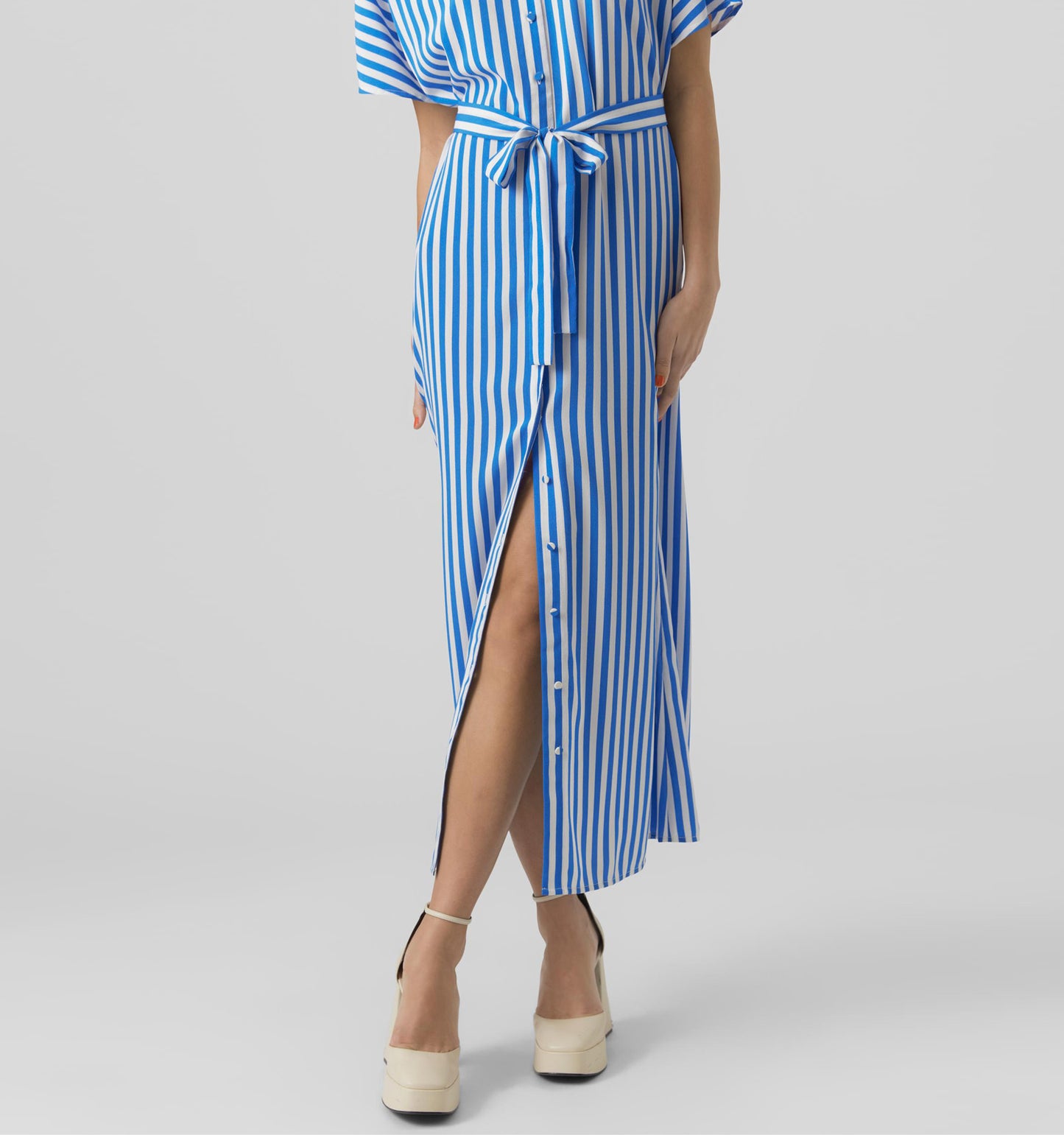 Klassisches Geripptes Bodycon-Kleid – Ärmellos & Elegant