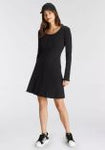 Aniston CASUAL Schwarzes Jerseykleid in A-Linie – Klassischer Skater-Stil