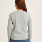 Pastellfarbenes FREEDOM Sweatshirt – Hellgrau