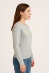 Pastellfarbenes FREEDOM Sweatshirt – Hellgrau