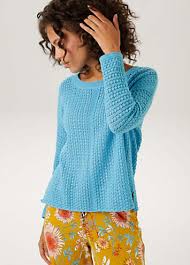 Aniston CASUAL Blue Top